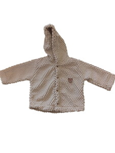  60052 Unisex Bebek Kabartmalı Kapüşonlu Hırka