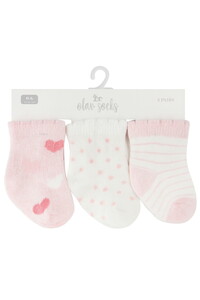  13010038 Bebek Desenli Renkli Soket 3'lü Çorap