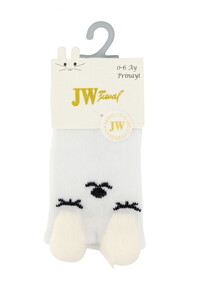 7115 Bebek Kulaklı Desenli Soket Çorap