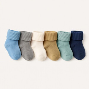  2010 Bebek Komed Kutulu 1-9  Ay New Born 6'lı Çorap