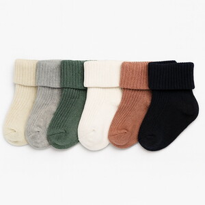  2010 Bebek Komed Kutulu 1-9  Ay New Born 6'lı Çorap