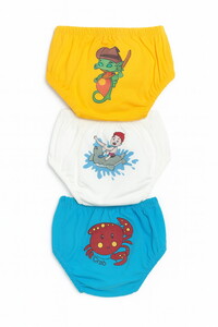 7031 Bebek Hayvan Desenli Baskılı 3'lü Alıştırma Külodu