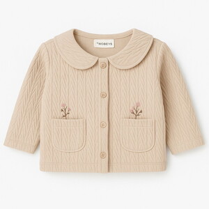  3021 Kız Bebek Çıtır Çiçek Hırkalı 3'lü Takım