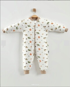 213 Bebek Elyaf Dolgusuz Fermuarlı Uyku Tulumu