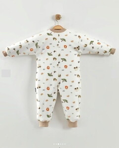  213 Bebek Elyaf Dolgusuz Fermuarlı Uyku Tulumu