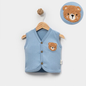 2160LV Bebek Süzene Ayıcıklı Yelek