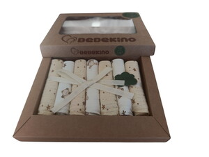 21710 Bebek Karışık Desenli Yedili Ağız Mendili