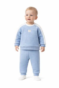  9004T Erkek Bebek Quılted Kışlık 2'li Takım