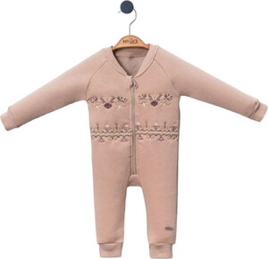 235577 Kız Bebek Verona Special Şardonlu Fermuarlı Tulum