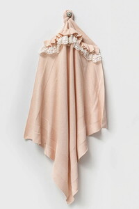  8075N Kız Bebek Triko Papatya Motifli 5'li Kutulu Naturel Hastane Çıkış Seti