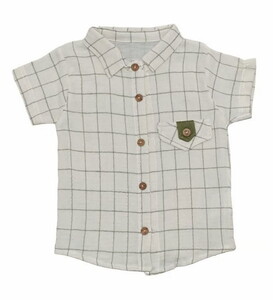  4955 Erkek Bebek Şortlu Gömlekli 3'lü Takım