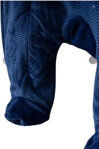  70332 Unisex Bebek Penguen Desenli Fermuarlı Kozmonot Tulum