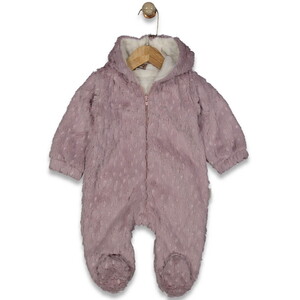 70381 Unisex Bebek Welsoft Kapüşonlu Ayaklı Kozmonot Tulum