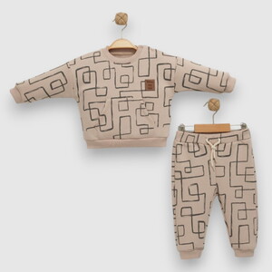 254044 Erkek Bebek Follow The Line Özgün Şardonlu 2'li Takım