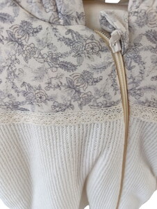  9505T Kız Bebek Fermuarlı Kapüşonlu Patikli Tulum