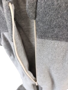  9502T Erkek Bebek Fermuarlı Kapüşonlu Patikli Tulum