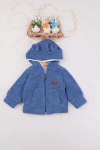 3018 Erkek Bebek Natural Welsoft Şapkalı Mont