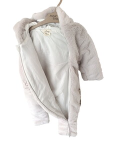  20305 Unisex Bebek Lucky Bear Elyaf Dolgulu Kapüşonlu Tulum