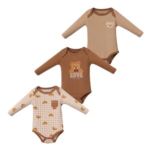 243191 Bebek Mango 3'lü Uzun Kollu Body